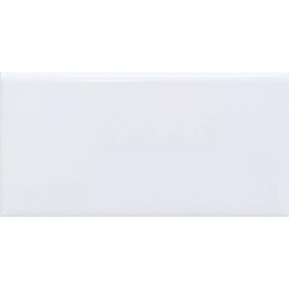 White Glazed Long Side Bullnose Colore Look Ceramic Tiles 3x6