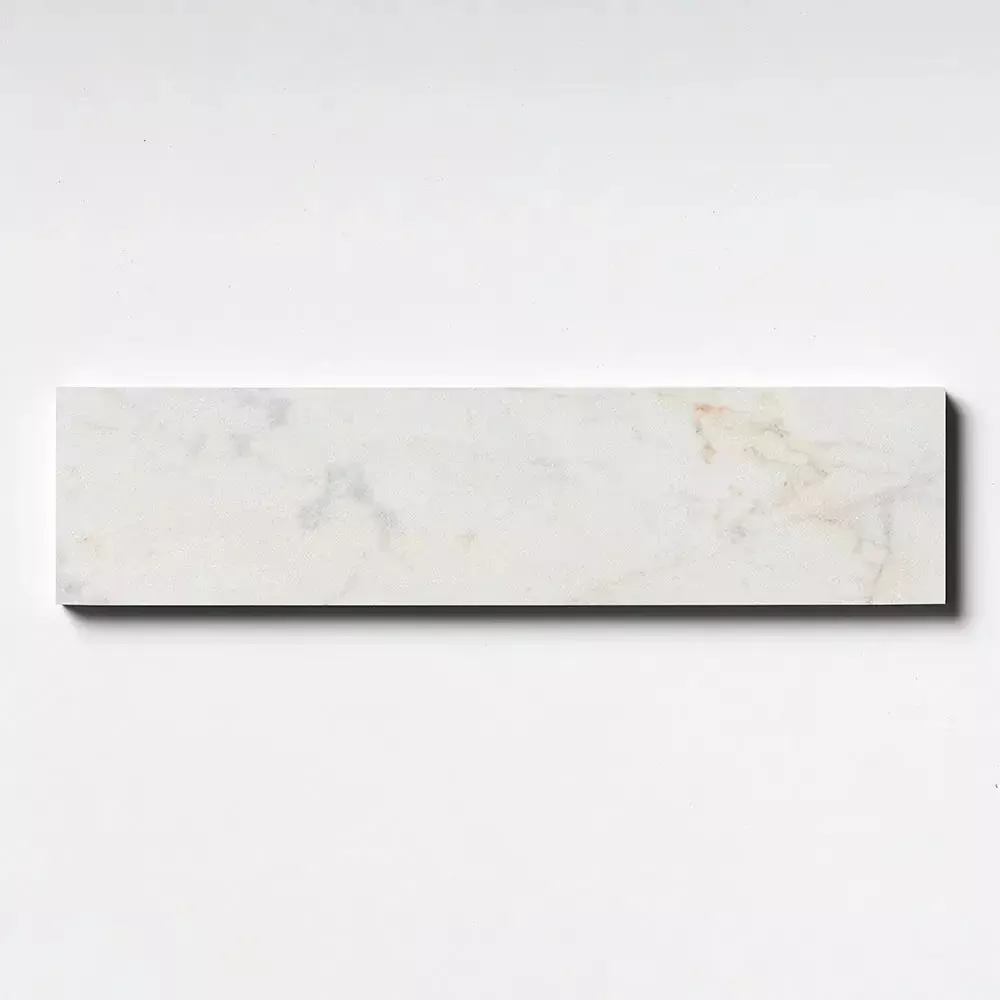 White Pearl Honed Subway Marble Tiles 3x12