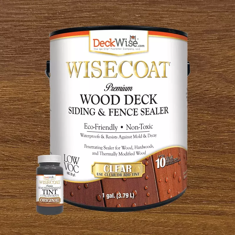 WiseCoat Premium Wood Deck, Siding, & Fence Sealer