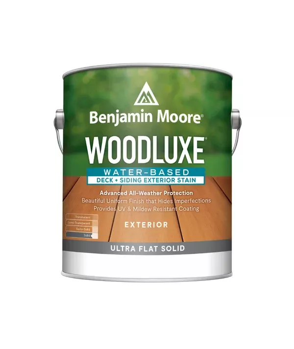 Woodluxe Water-Based Deck + Siding Exterior Stain - Ultra Flat Solid