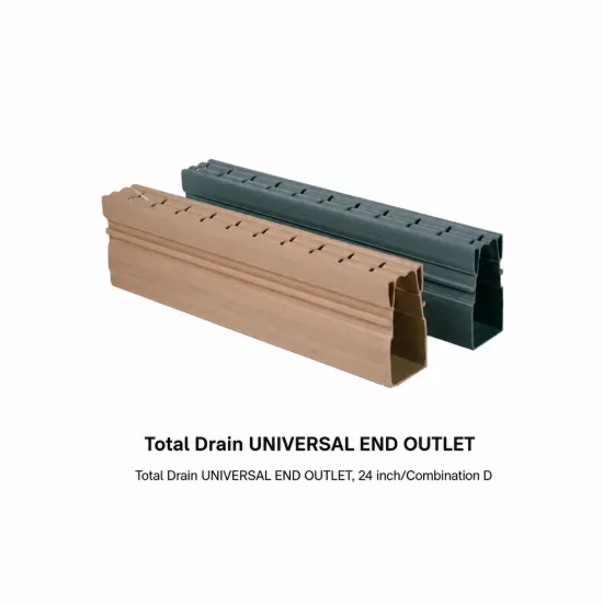 WR Meadows Total Drain UNIVERSAL END OUTLET - 24"/Combination D
