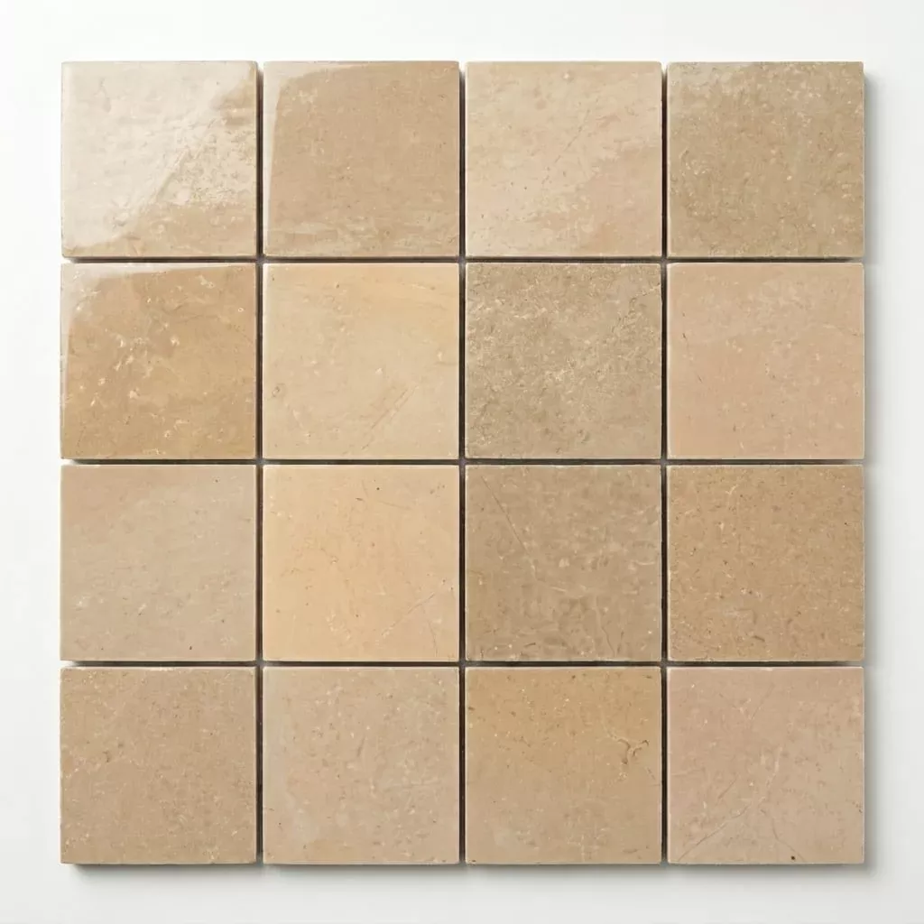 Zagora Ivoire 2x2 12x12 Gloss Marble Mosaic