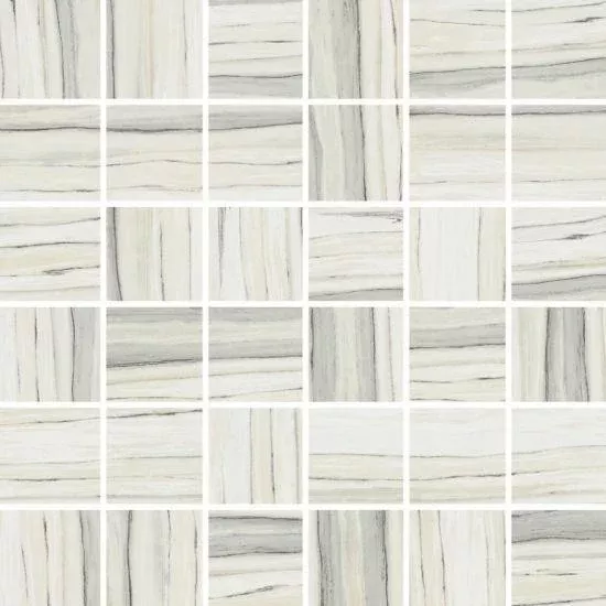 Zebrino Calacatta 2x2 Square Matte PorcelainMosaic