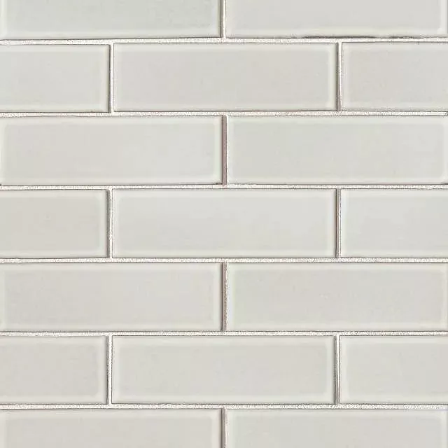 Zenia 2x6 Matte 11.25x11.5 Moon Glass Mosaic